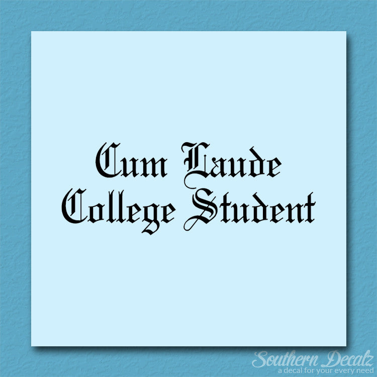 Cum Laude College Student