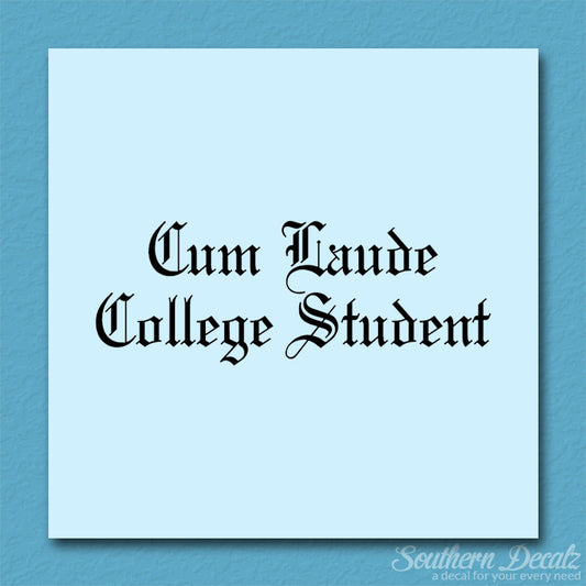 Cum Laude College Student