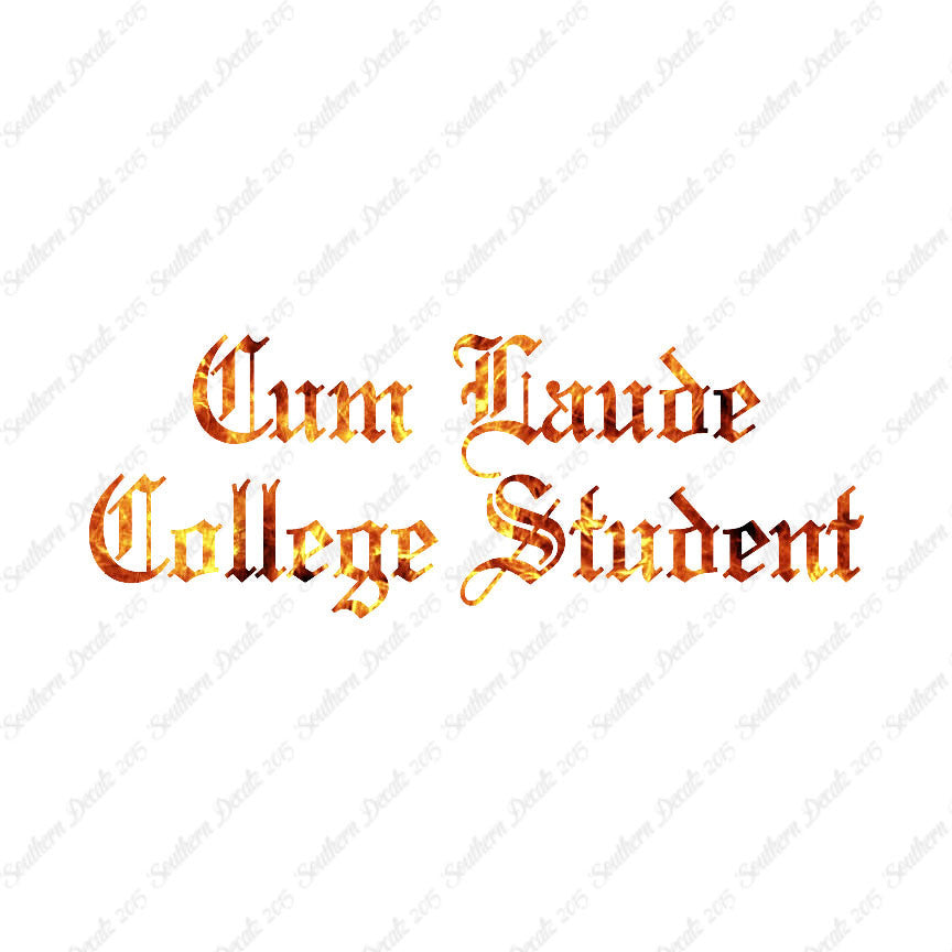 Cum Laude College Student