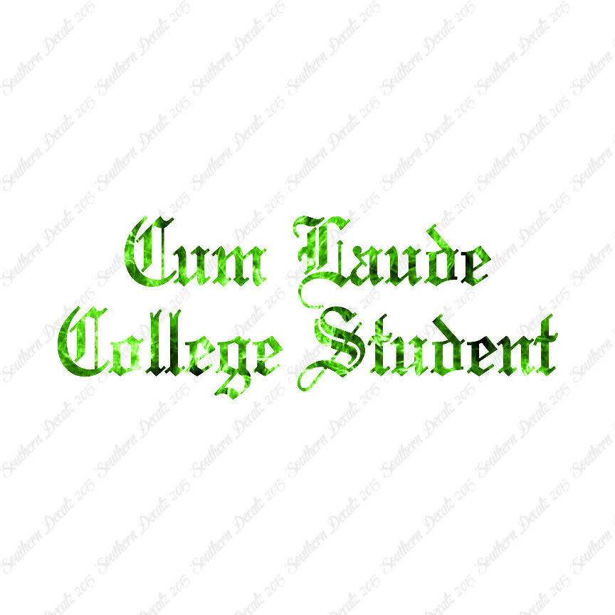 Cum Laude College Student