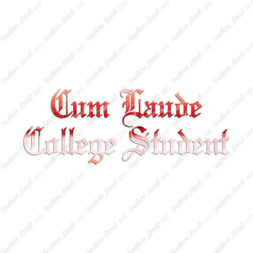 Cum Laude College Student