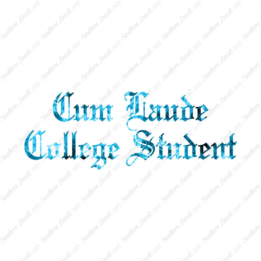 Cum Laude College Student