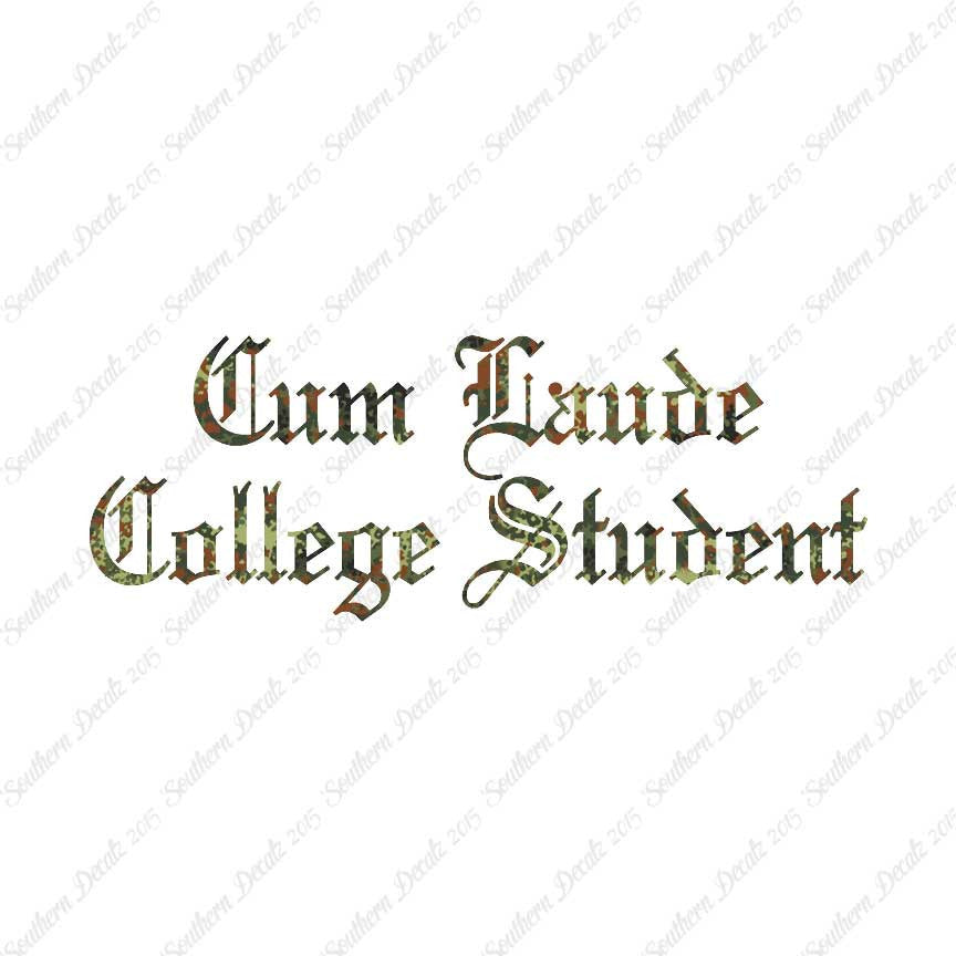 Cum Laude College Student