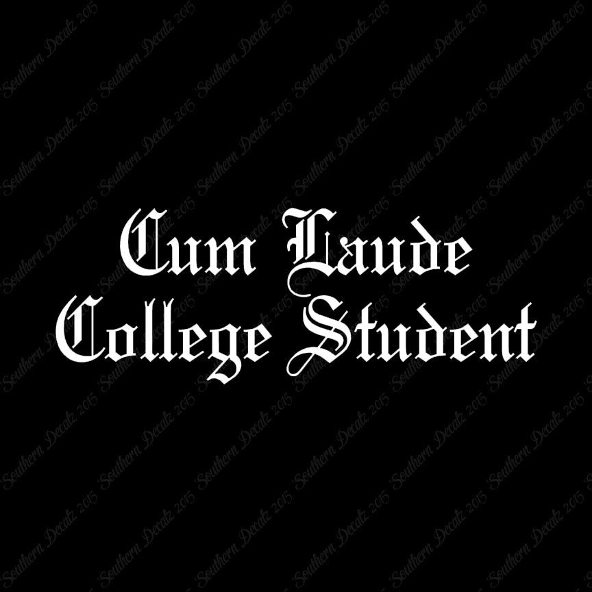 Cum Laude College Student