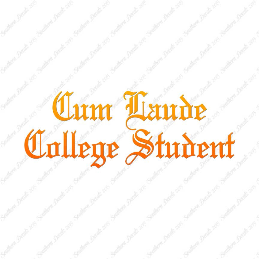 Cum Laude College Student