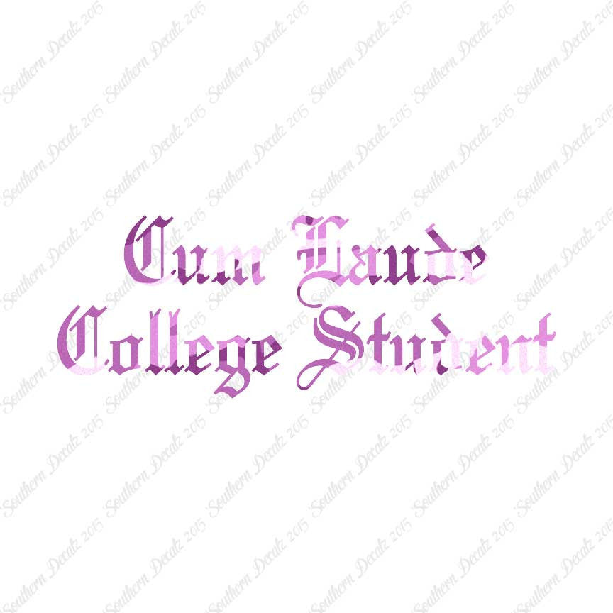 Cum Laude College Student