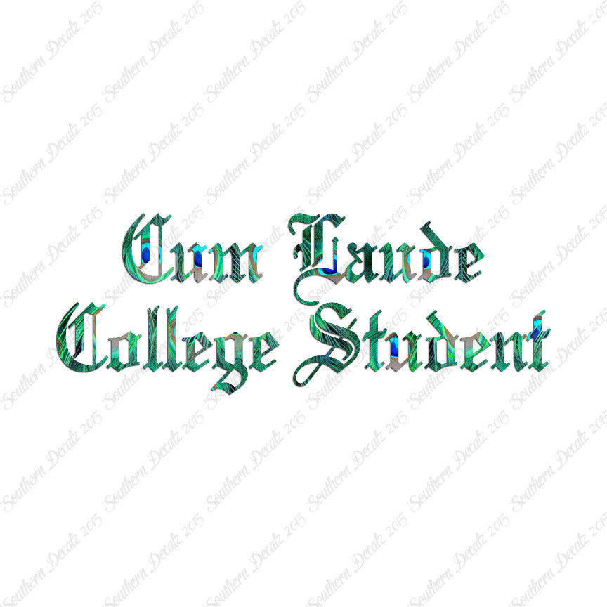 Cum Laude College Student