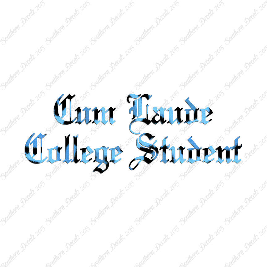 Cum Laude College Student