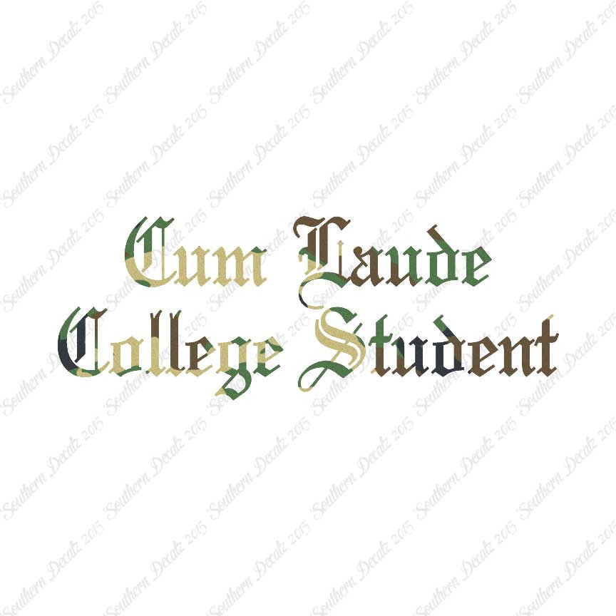 Cum Laude College Student