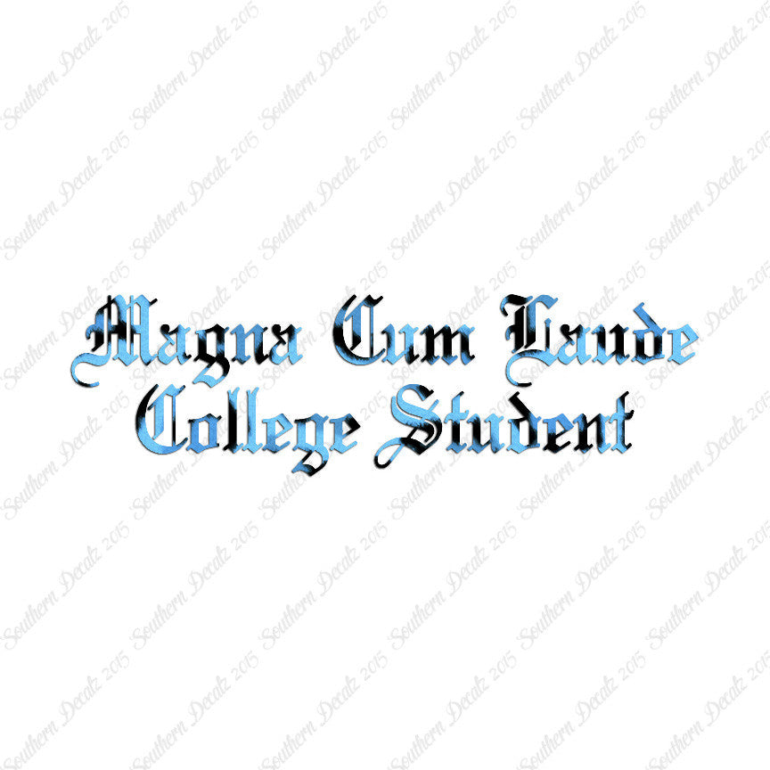 Magna Cum Laude College Student