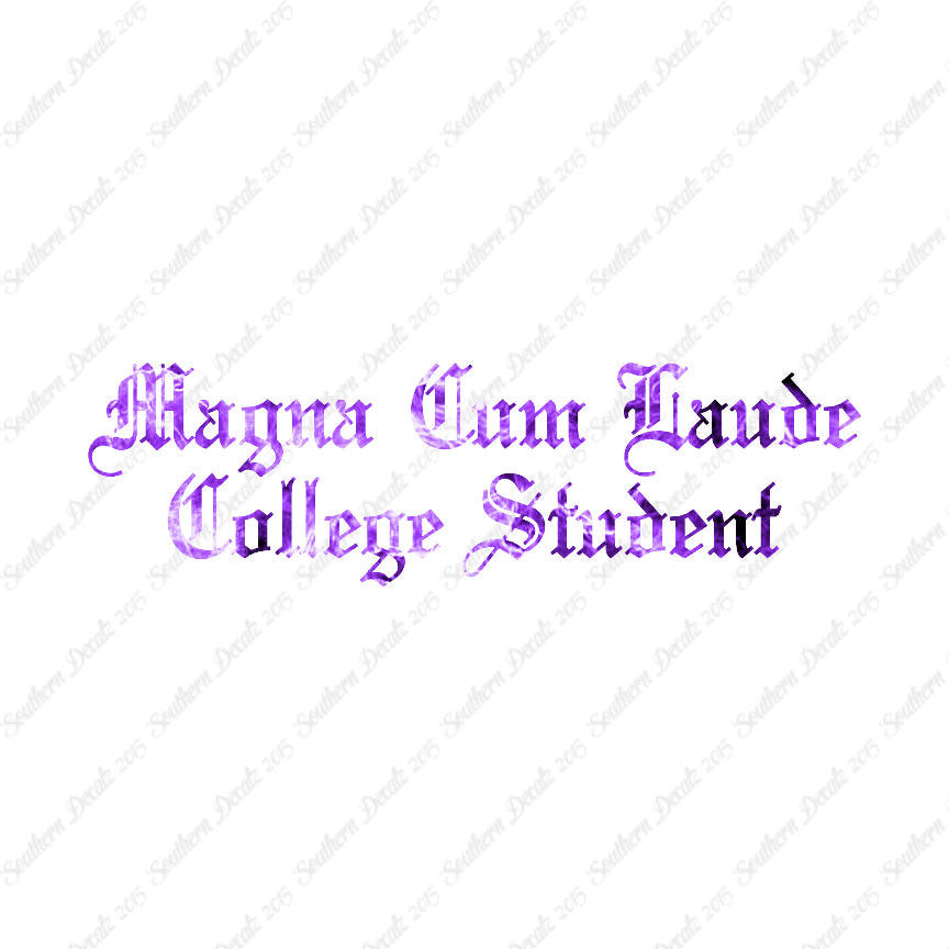 Magna Cum Laude College Student