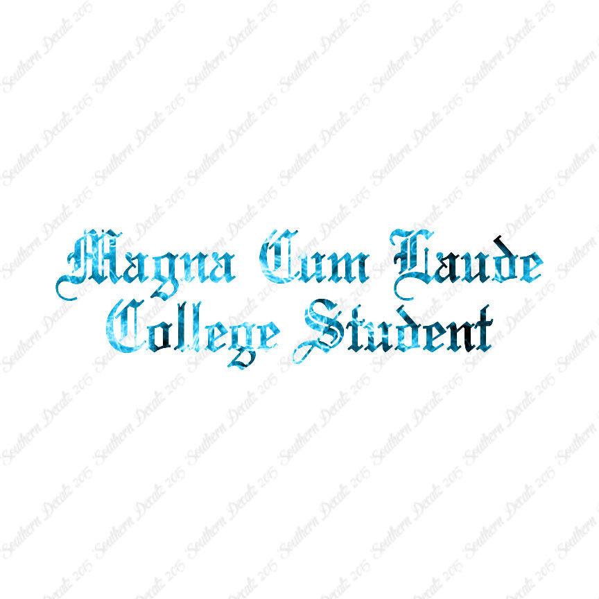 Magna Cum Laude College Student