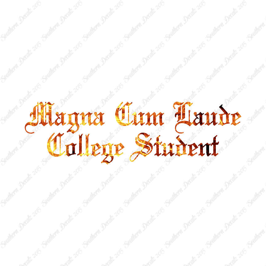 Magna Cum Laude College Student