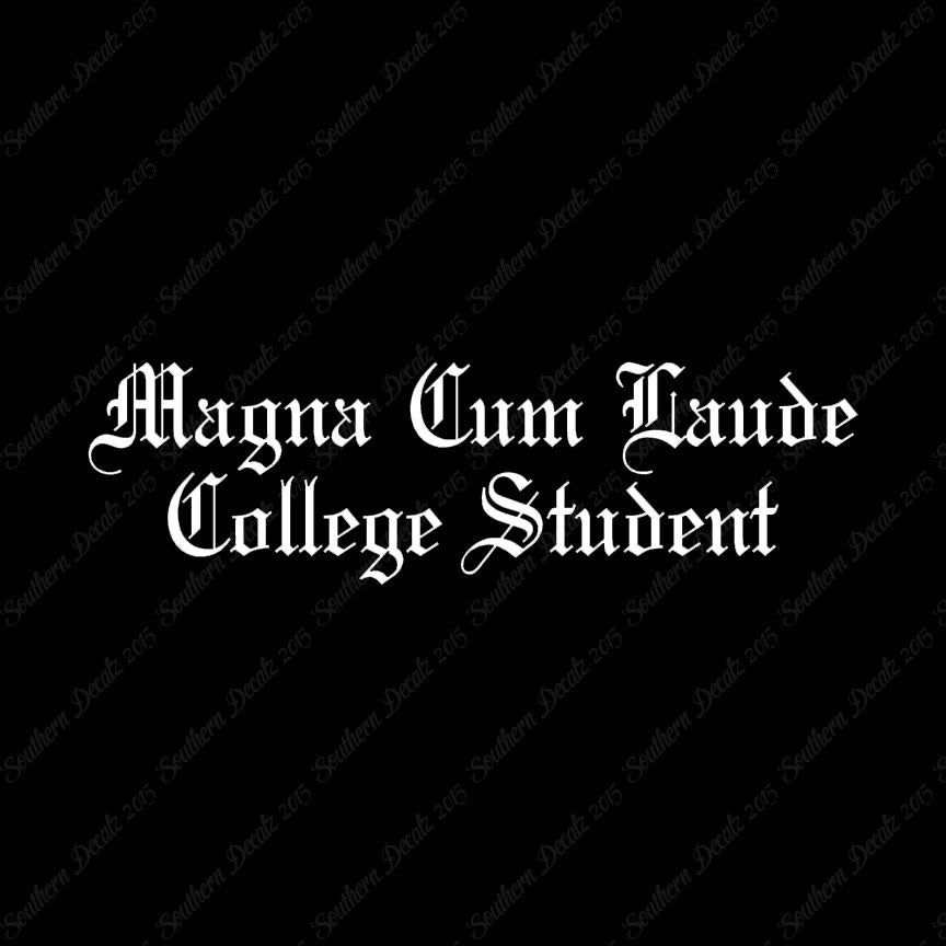 Magna Cum Laude College Student