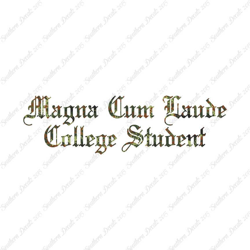 Magna Cum Laude College Student