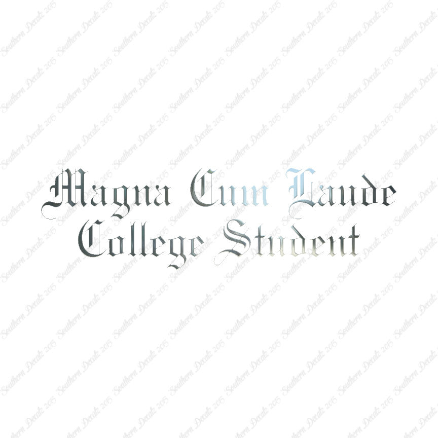 Magna Cum Laude College Student