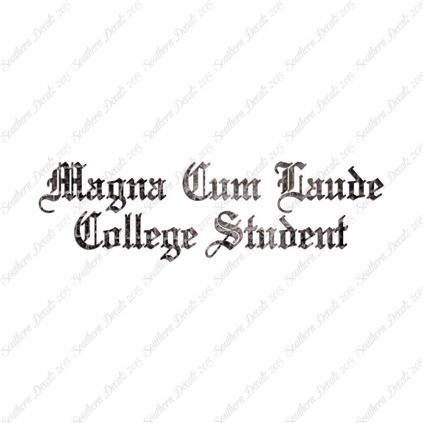 Magna Cum Laude College Student