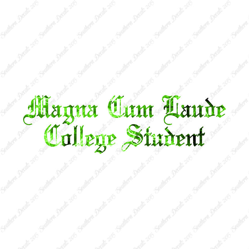 Magna Cum Laude College Student