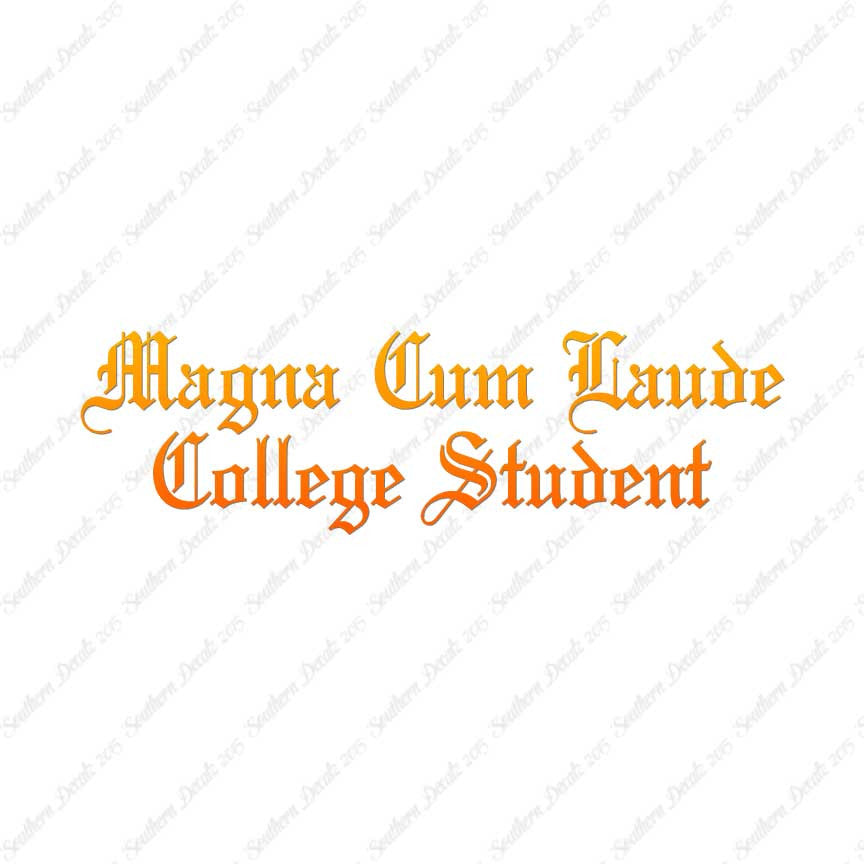 Magna Cum Laude College Student