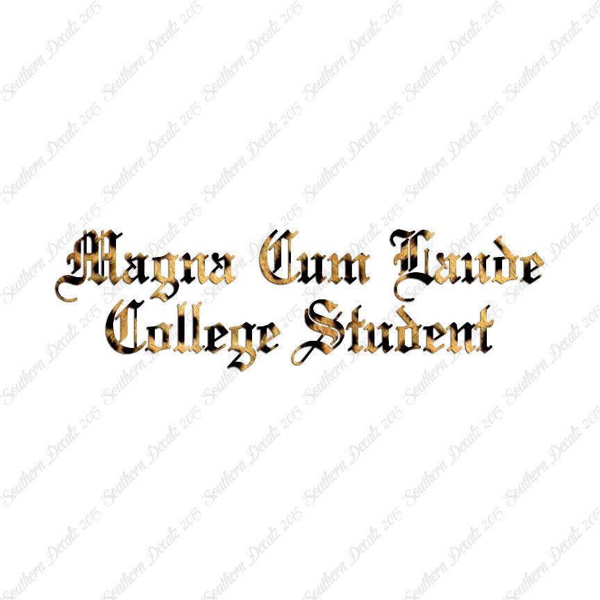 Magna Cum Laude College Student