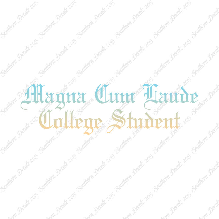 Magna Cum Laude College Student