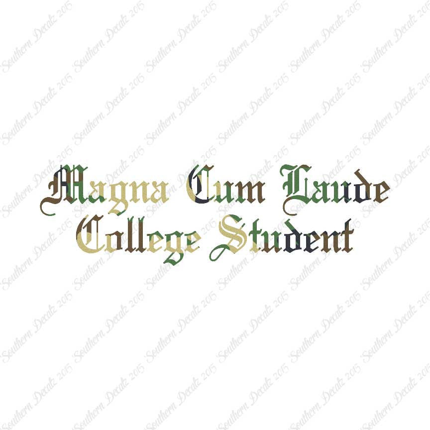 Magna Cum Laude College Student
