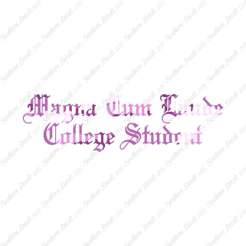 Magna Cum Laude College Student