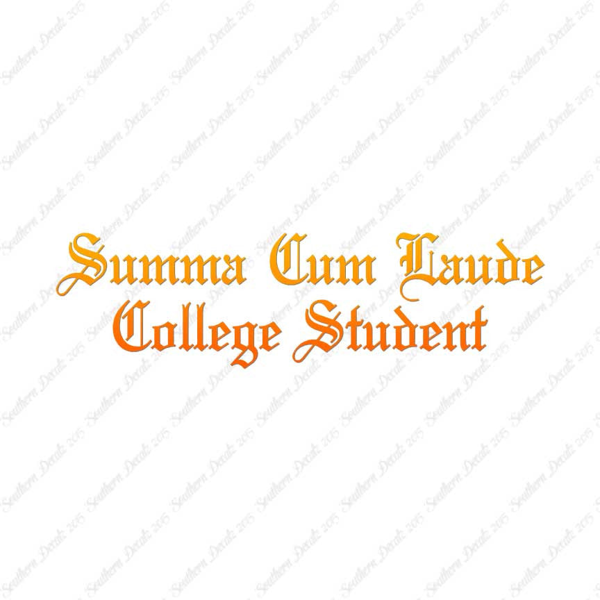 Summa Cum Laude College Student
