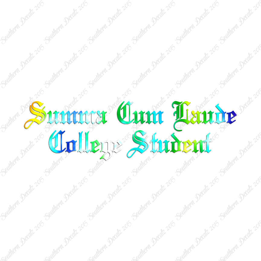 Summa Cum Laude College Student