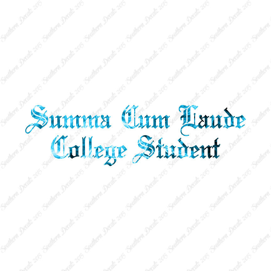 Summa Cum Laude College Student