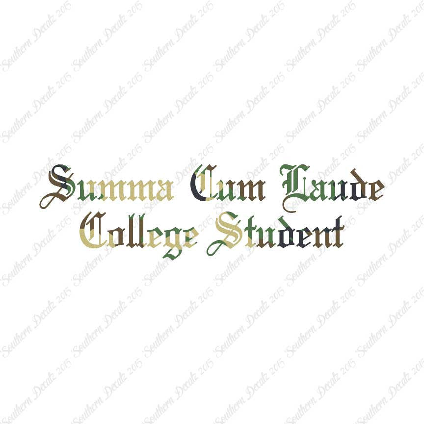 Summa Cum Laude College Student
