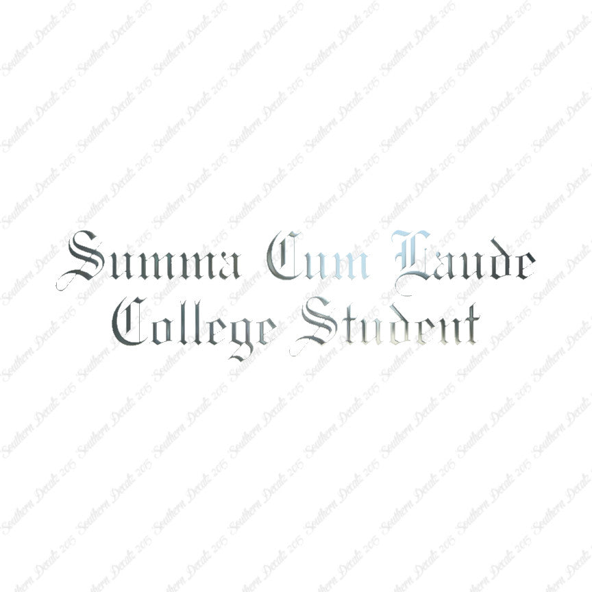 Summa Cum Laude College Student