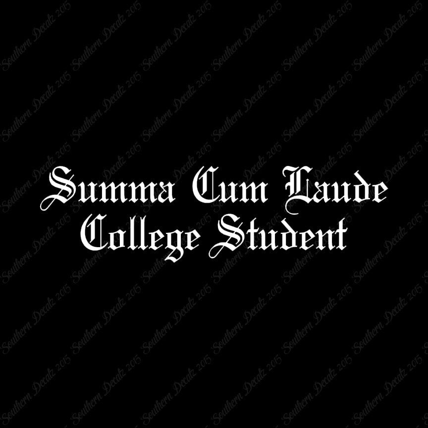 Summa Cum Laude College Student