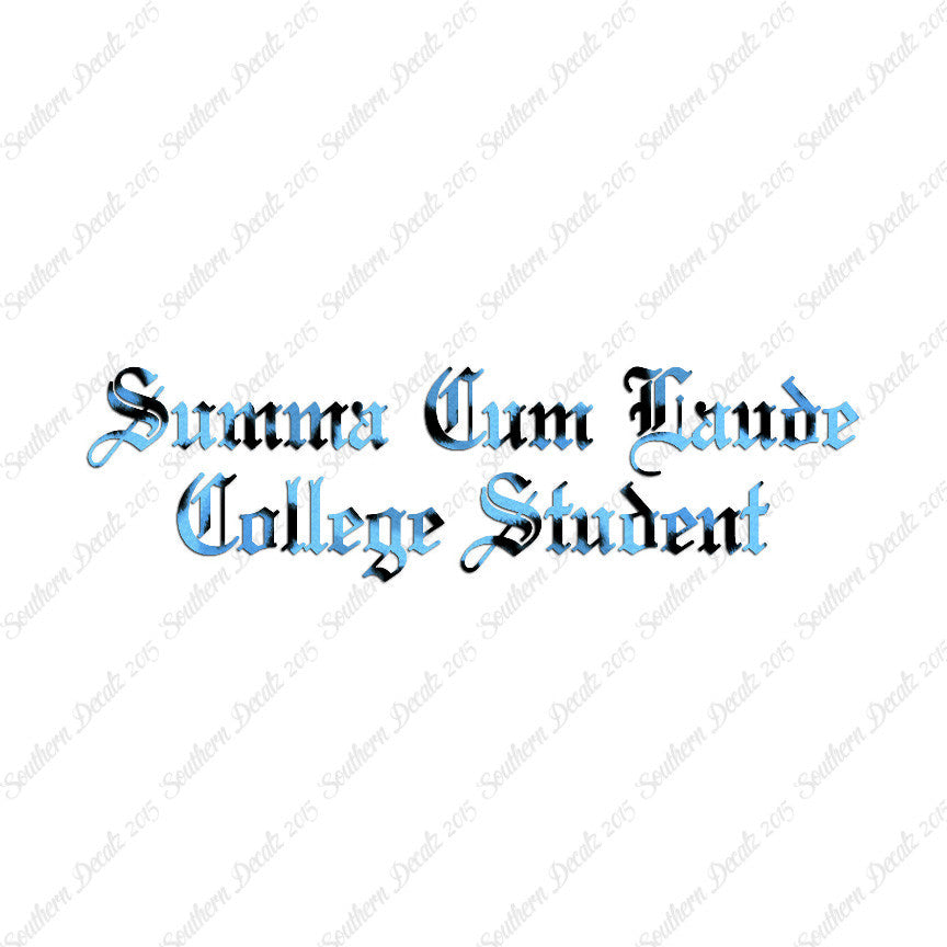 Summa Cum Laude College Student