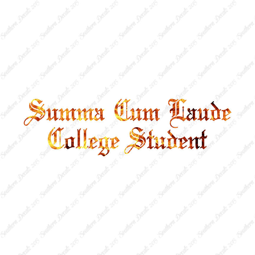Summa Cum Laude College Student
