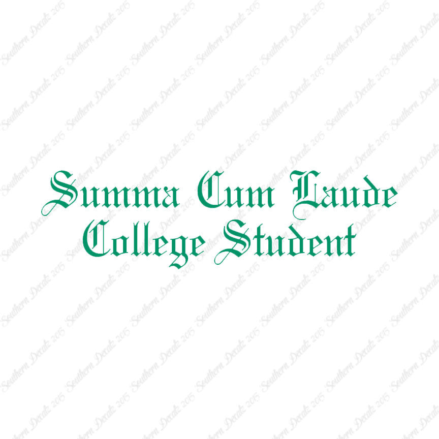 Summa Cum Laude College Student