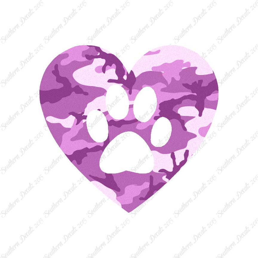 Dog Paw Print Heart