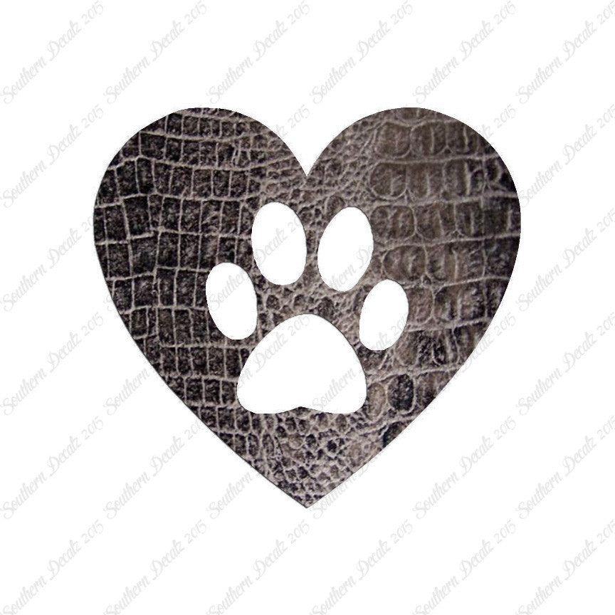 Dog Paw Print Heart