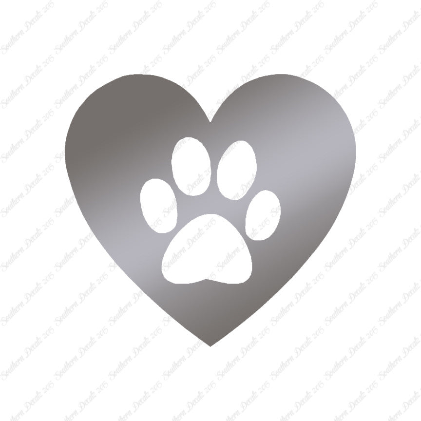 Dog Paw Print Heart