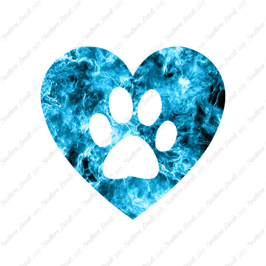 Dog Paw Print Heart