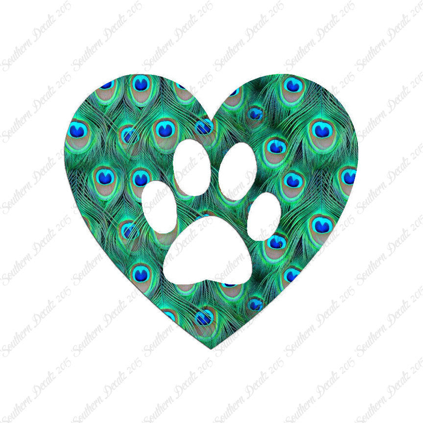 Dog Paw Print Heart