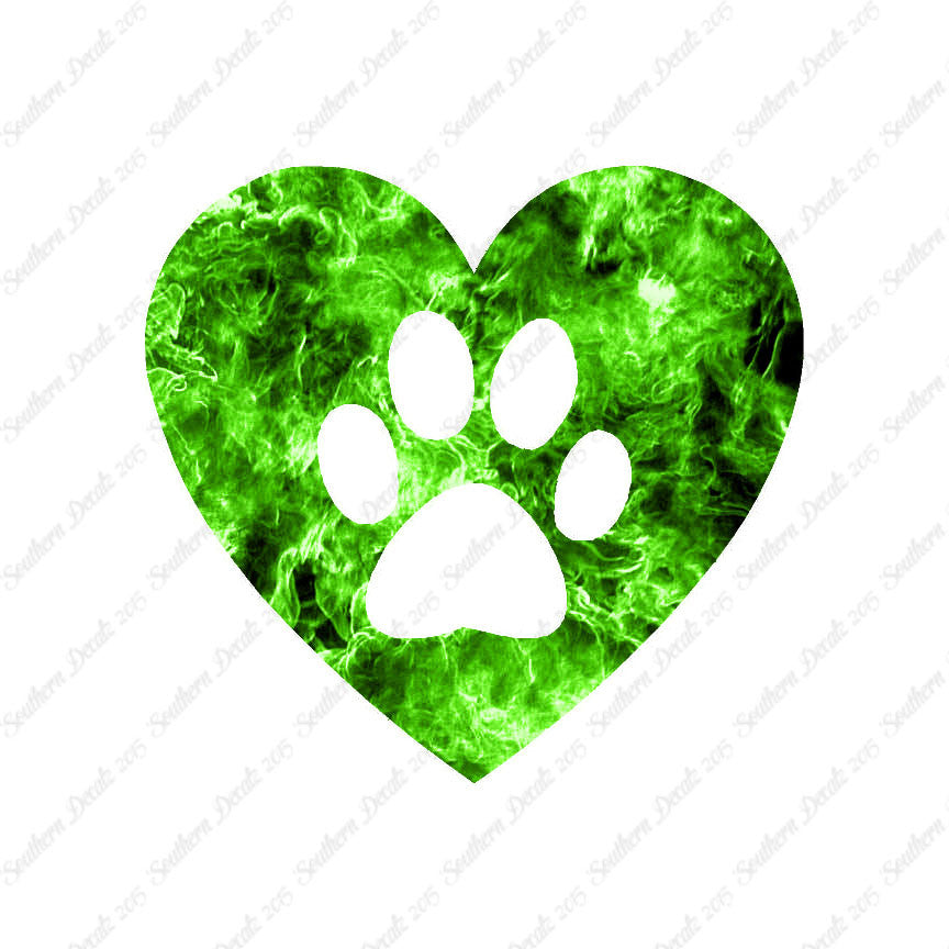 Dog Paw Print Heart