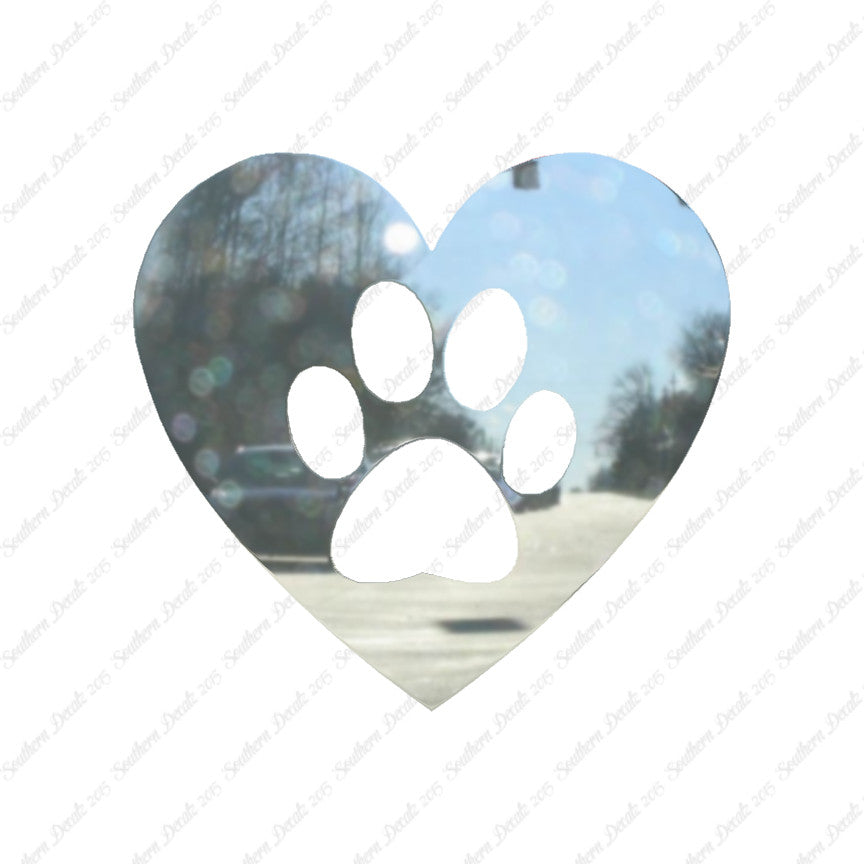 Dog Paw Print Heart