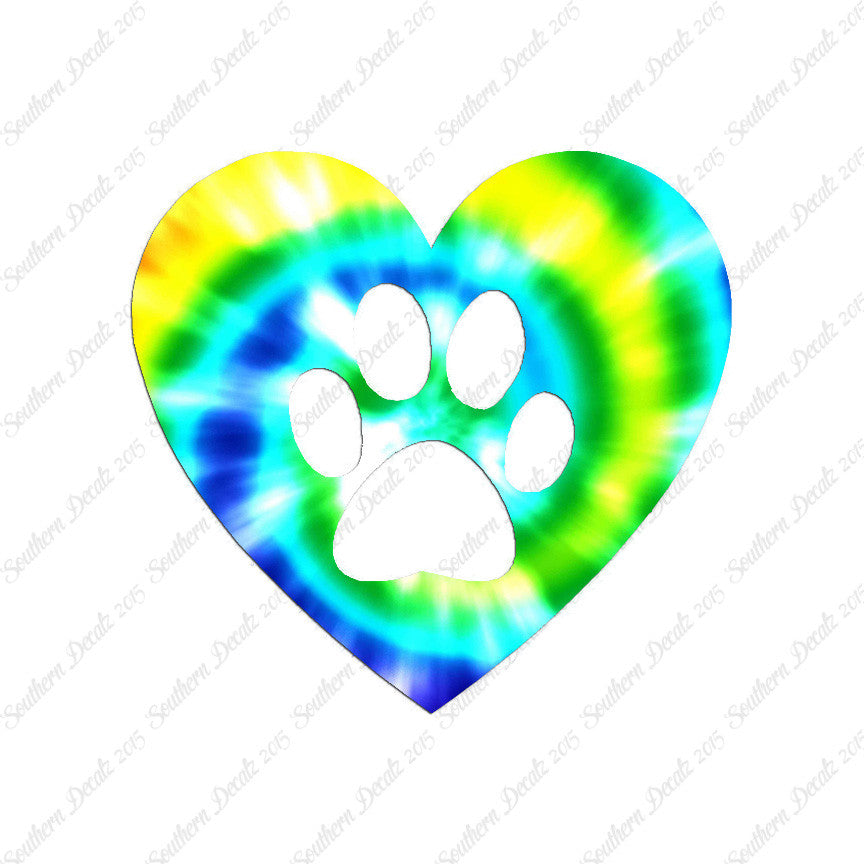 Dog Paw Print Heart