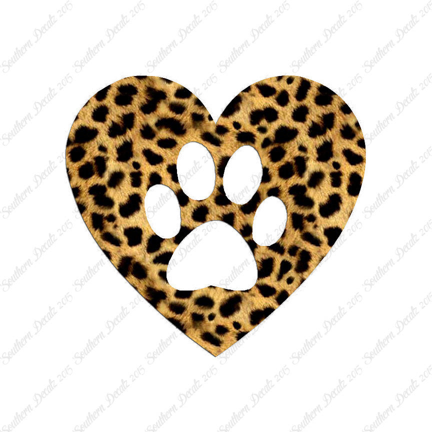 Dog Paw Print Heart