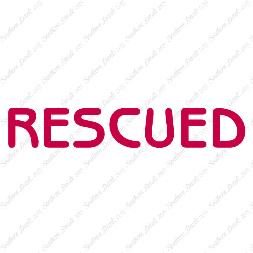 Rescued Paw Print