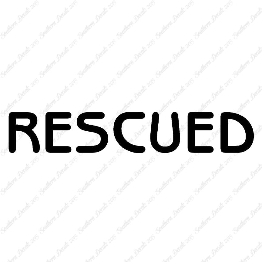 Rescued Paw Print