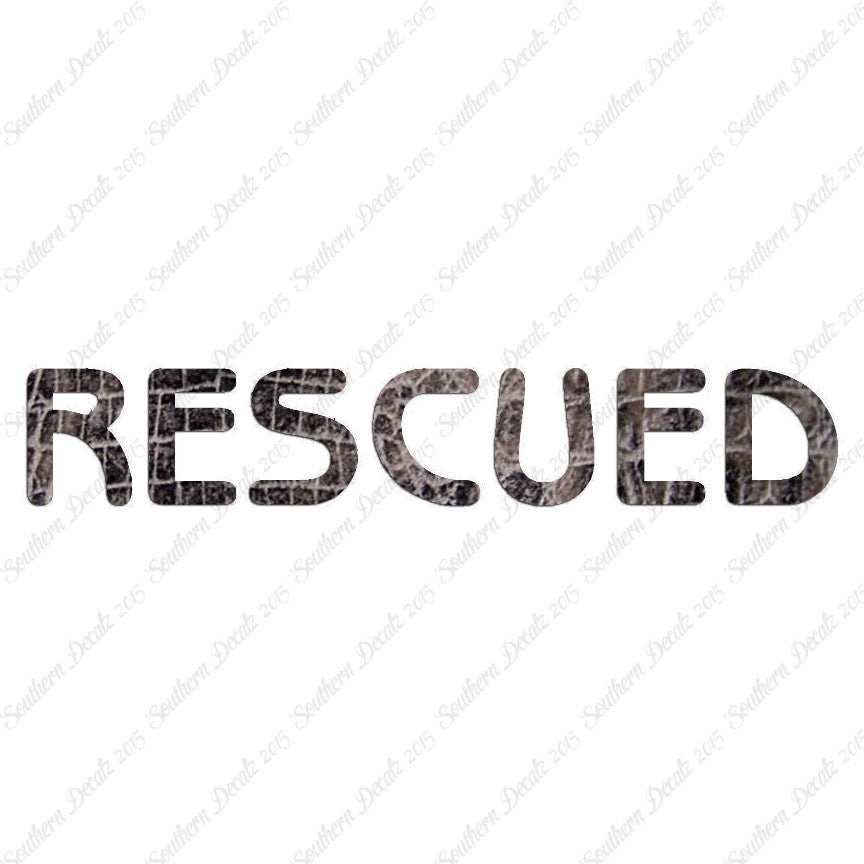 Rescued Paw Print