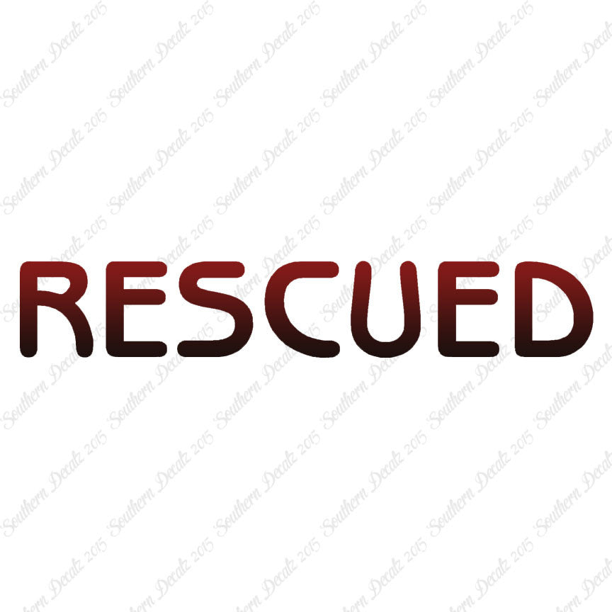 Rescued Paw Print