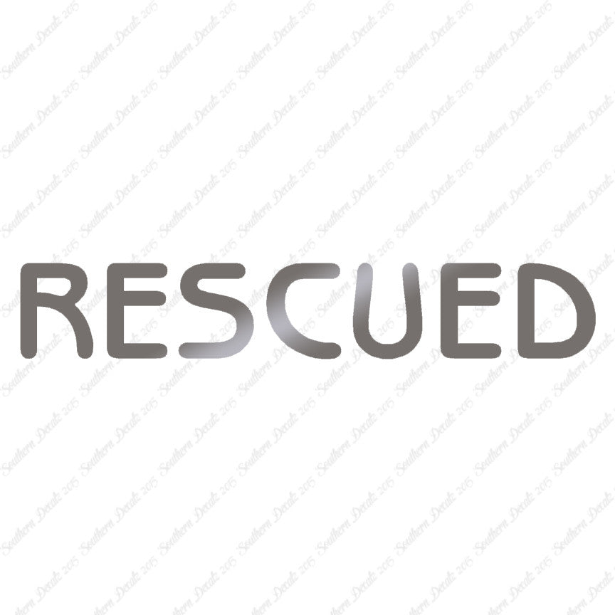 Rescued Paw Print